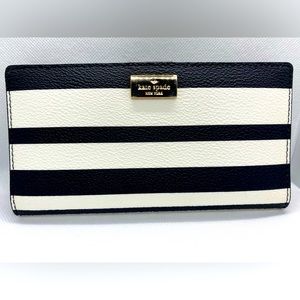 ♠️ NWT ♠️ Kate Spade Arbour Hill Bon Bon Stripe Printed Wallet